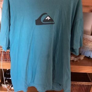 Quiksilver Men's Teal Short Sleeve Tee